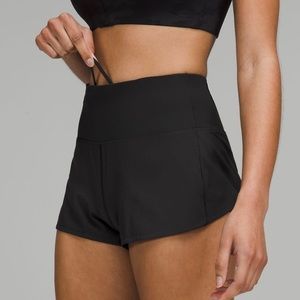Lululemon Speed up high rise short 2.5” black